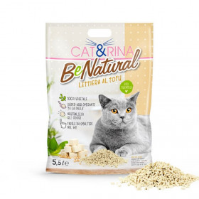 Соева котешка тоалетна Cat&Rina BeNatural - Висока абсорбация и стягащ ефект, без добавен аромат